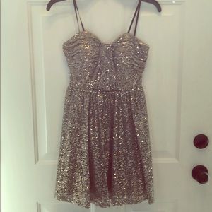 Gold sequence dress